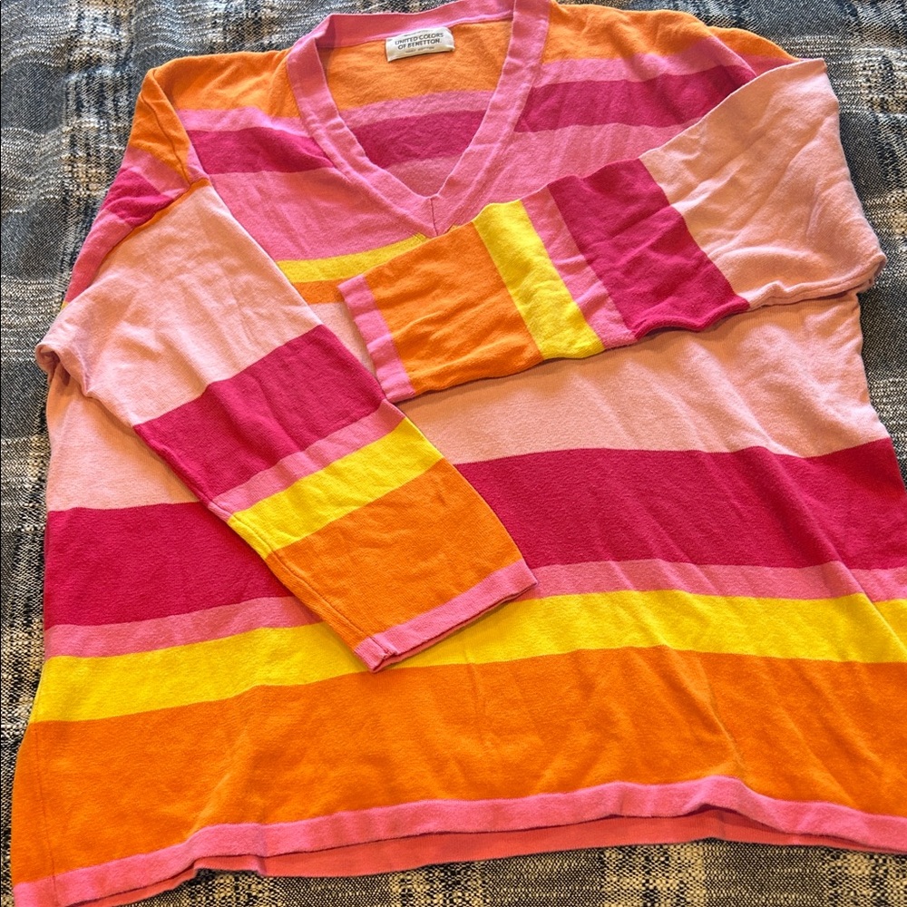 United Colors Of Benetton vintage Striped Sweater